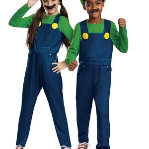 Disguise super Mario Luigi child costume. Various sizes. NWT(y)
